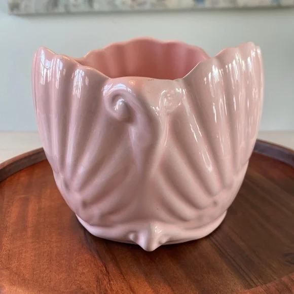 Vintage Ron Gordon Designs Pink Ceramic Art Deco Planter - Picture 5 of 9